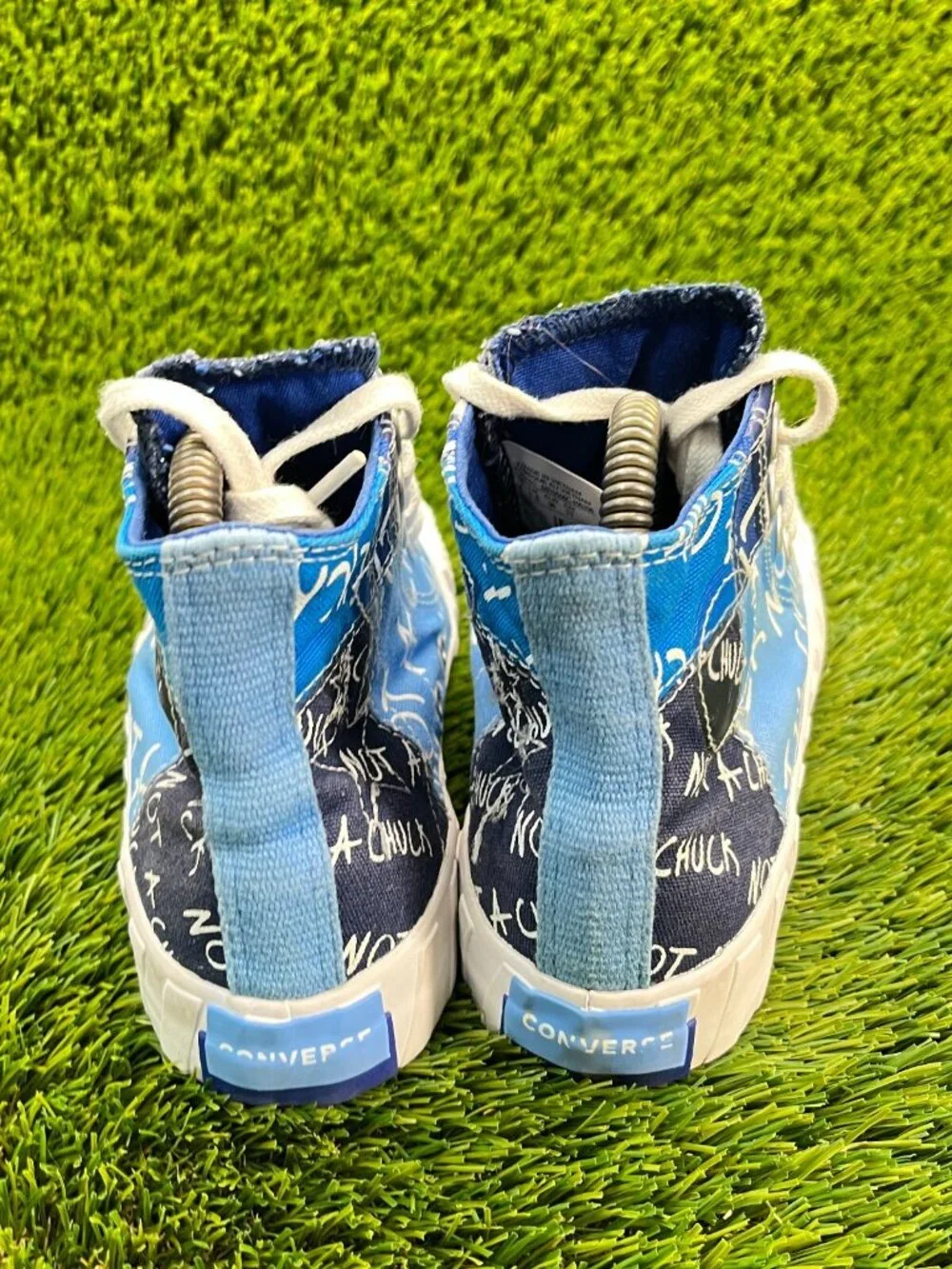 Converse UNT1TL3D High Not a Chuck Boys Size 4Y Blue Athletic Shoes Sneakers